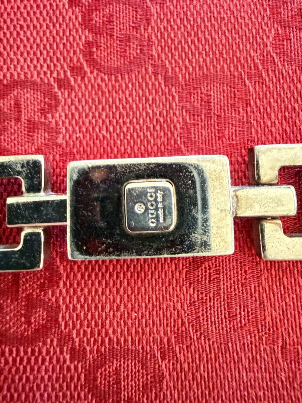 Authentic Vintage Gucci Red GG Monogram Wallet Made in Italy + COA - Picture 3 of 16